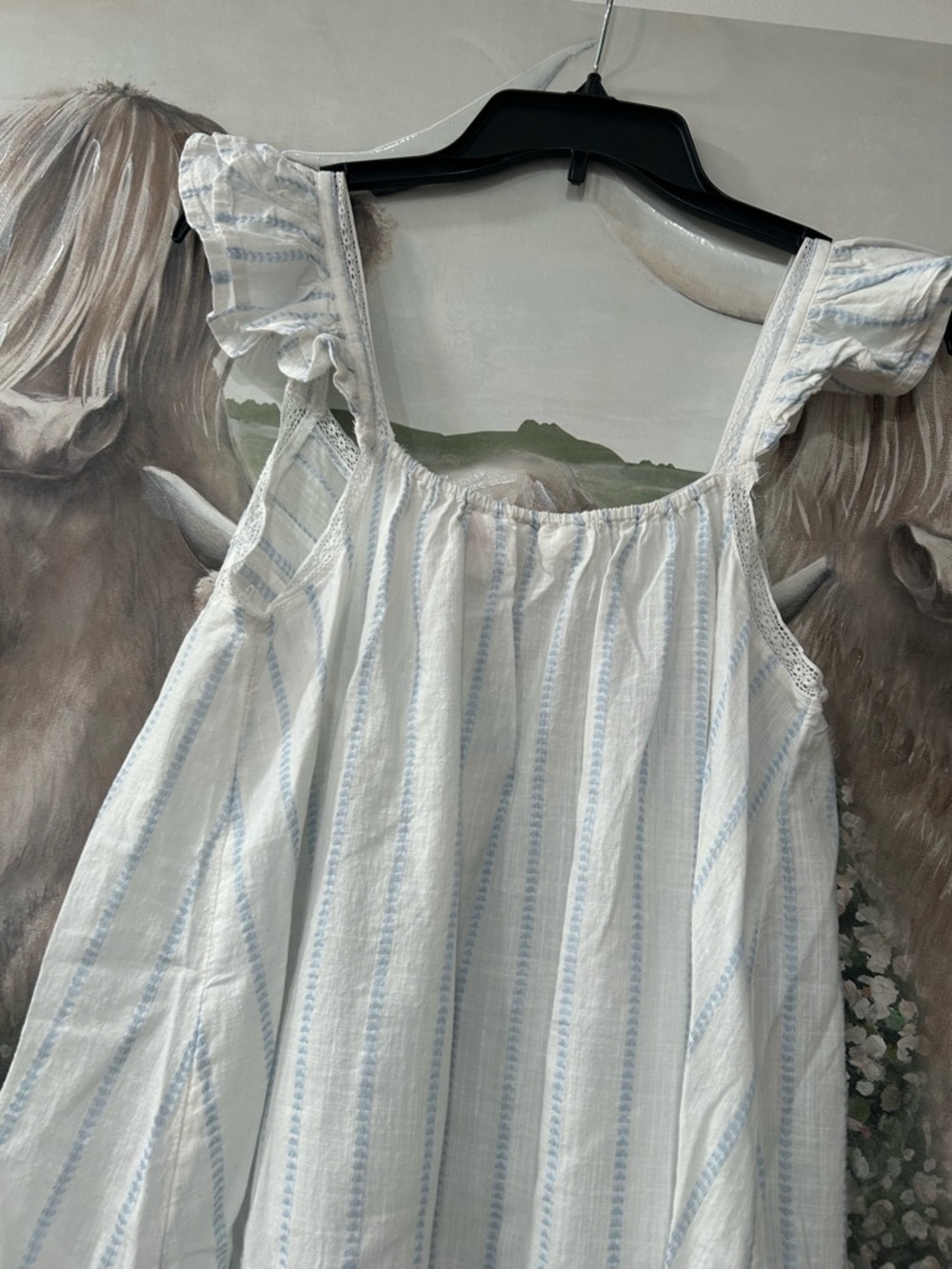 Shabby Chic Cotton Nightgown - Picture 10 of 11